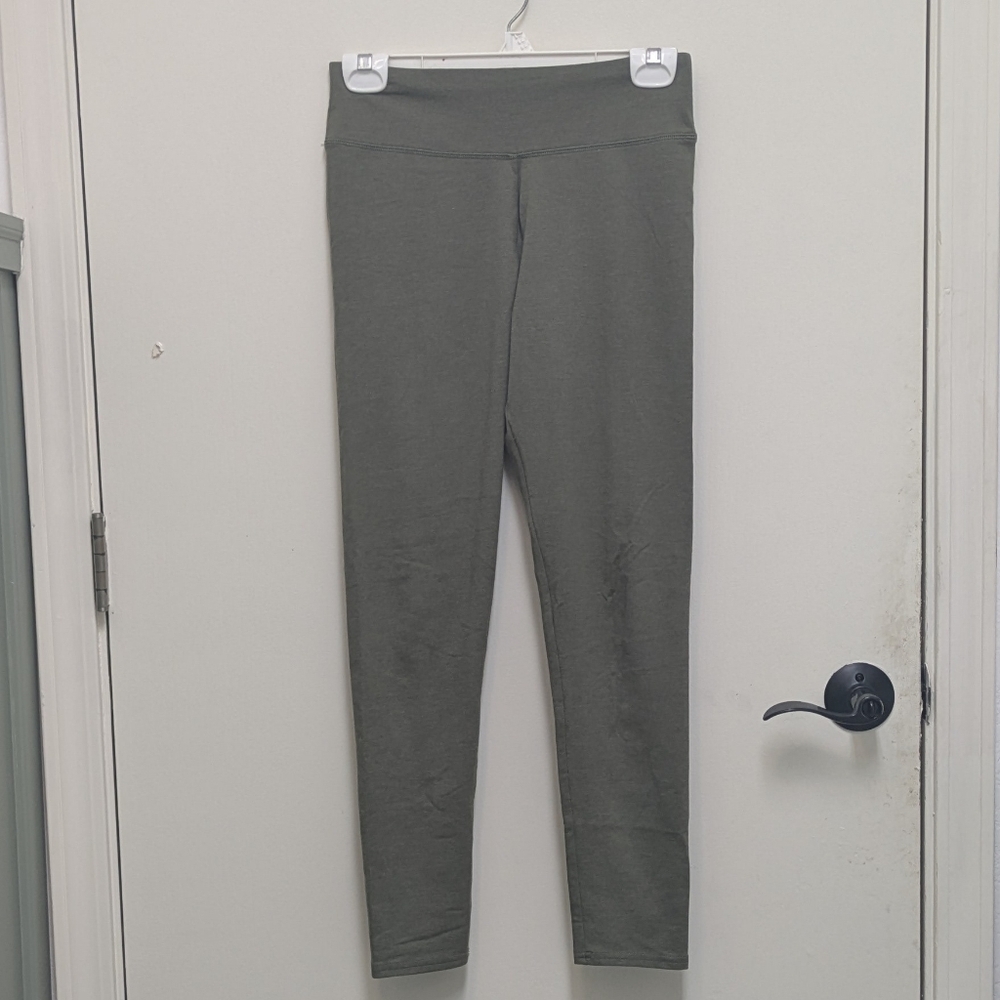 Aerie Chill Play Move Grey Green High Waist Stretchy Leggings